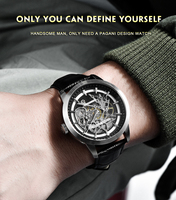 Montre pour homme PAGANI DESIGN, squelette, mécanique, automatique, de luxe, chronographe, haute qualité