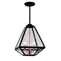 OEM ODM Lustre Cage en Fer Forgé Style Rétro Américain, Taille Moyenne, E12, Noir, pour Cuisine, Design Original
