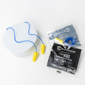 Penjualan laris sumbat telinga busa lembut sekali pakai Earplug kabel dibungkus spons sekali pakai dengan tali untuk tidur/perjalanan/industri - Product Image 2