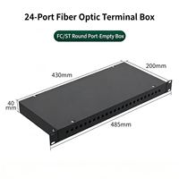Caja de Distribución Óptica Rotatoria Mini ODF FTTH 1U/2U, Caja Terminal MPO de 4-12 Puertos, 24 Fibras LC/SC, Montaje en Rack, Caja de Distribución de Fibra Óptica de 48 Fibras