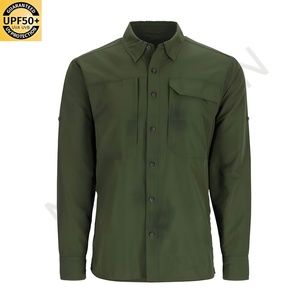 เสื้อเชิ้ตตกปลาแขนยาวผู้ชายแบบมีกระดุม ป้องกันแสงแดด ระบายอากาศได้ดี เสื้อสำหรับล่าสัตว์/ตกปลา - Product Image 4