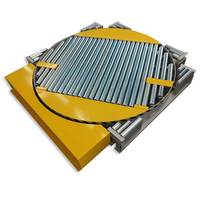 Table rotative entraînée par chaîne avec convoyeur à rouleaux de palettes Manutention de matériaux pour palettes lourdes