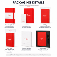 Carnet de notes personnalisé avec logo d'entreprise, couverture en cuir PU, format A5, reliure rigide, avec logo