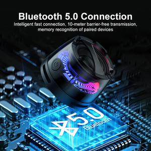 Xách tay 5 Wát USB xe loa không dây Mini Magnetic cho <span class=keywords><strong>Bluetooth</strong></span> RGB Led âm thanh chất lượng cao âm thanh cho điện thoại di động nhà ngoài trời - Product Image 5