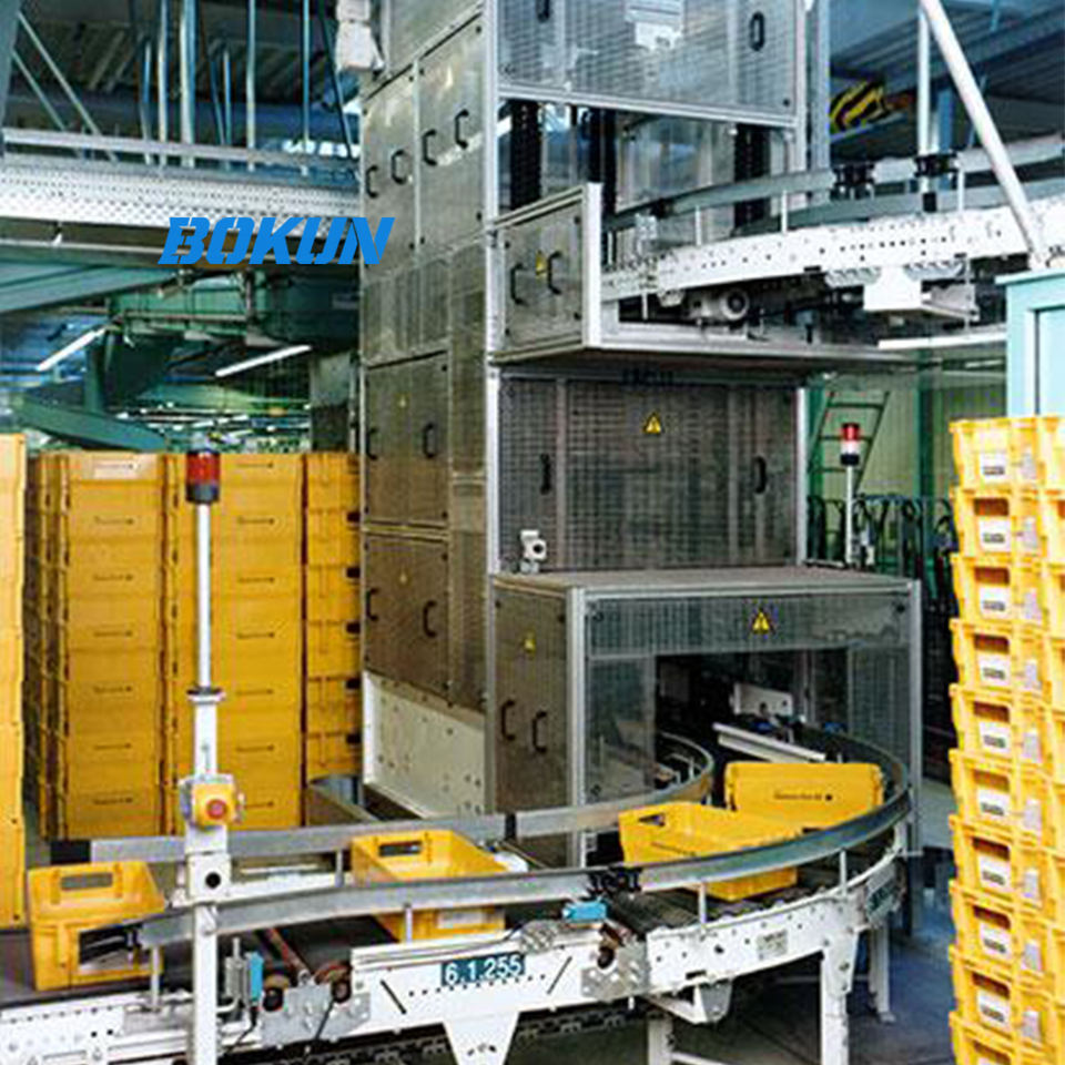 Electric Vertical Lift Conveyor C Type Continuous Pallet Carton ...