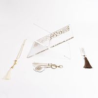 Support de Coran en acrylique - Table basse Ramadan, présentoir ouvert en lucite, décoration de table islamique musulmane pour la maison, cadeau Eid Mubarak
