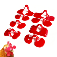 Lunettes de protection en plastique pour volailles, protège-yeux pour faisan, protection anti-picage, accessoires pour bétail