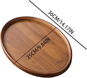 <span class=keywords><strong>Plateau</strong></span> <span class=keywords><strong>de</strong></span> service en bois - <span class=keywords><strong>Plateau</strong></span> ovale <span class=keywords><strong>de</strong></span> 40 cm, planche <span class=keywords><strong>de</strong></span> présentation rustique, accent rétro pour la maison, vaisselle décorative en bois pour charcuterie - Product Image 6