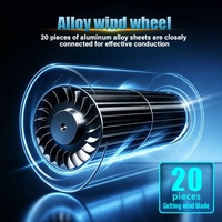 Ventilateur de refroidissement Jebao pour réguler l'eau douce des aquariums en été, avec fonction de dissipation thermique silencieuse réglable, UF200/300