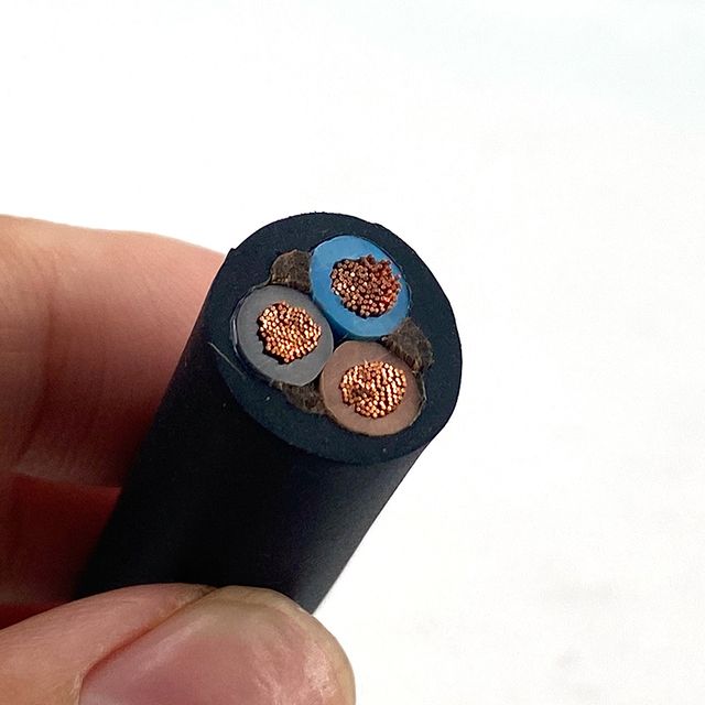 H07RN-F Rubber Power Cable Heavy Duty Rubber Submersible Pump Cable Outdoor Weather Resistance Flexible Pump Cable