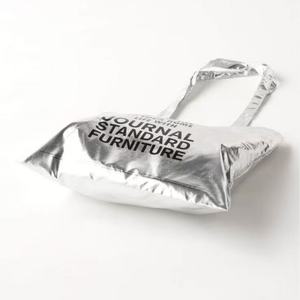 Bolsa de compras plateada metálica, bolsa de almacenamiento de comestibles de gran capacidad para supermercado, bolsos de cuero PU impermeables - Product Image 5