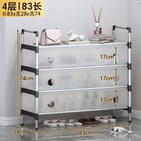 Étagère à chaussures multi-niveaux 83 cm, rangement créatif pour porte de dortoir, composants de meuble à chaussures, fournitures pour la maison