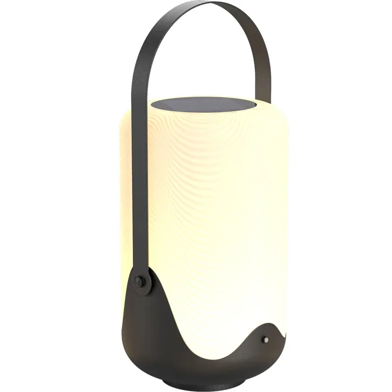 Nouvel arrivage de lampe de table lumineuse à gradation et à changement de couleur à distance lampe de lanterne solaire portable à led pour l'extérieur