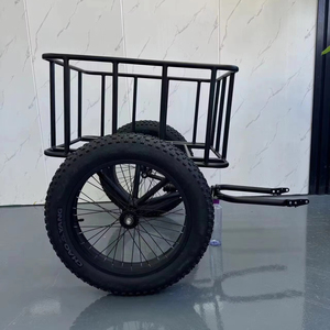 <span class=keywords><strong>Remolque</strong></span> Plegable para <span class=keywords><strong>Bicicleta</strong></span> con Llantas Anchas <span class=keywords><strong>de</strong></span> Gran Capacidad <span class=keywords><strong>de</strong></span> Carga, Novedad en Aleación <span class=keywords><strong>de</strong></span> Aluminio Negro para Bici Eléctrica - Product Image 1