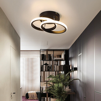 Iralan — plafonnier led d'intérieur décoratif, haute qualité, blanc chaud/noir, 20W, 2021