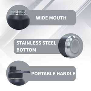 Ventes chaudes - Bouteille d'eau isolée sous vide à double paroi de 32 oz en acier inoxydable, bouteille d'eau de sport à large ouverture avec logo personnalisé - Product Image 4