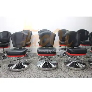 High Quality Bar Chairs Metal Base Swivel Gaming Seating Slot Machine Bar Stool Roulette Casino Poker Chair K41