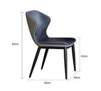 Offre Spéciale : Ensemble de Salle à Manger Rectangulaire Moderne et Unique avec Table Noire et 6 Chaises