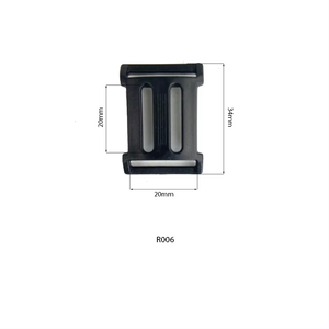 Preto POM Plástico Tri Glide Buckles 3 Bar Slides para Webbing Saco Especial Peças & Acessórios para Mochila ou Sacos - Product Image 1