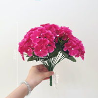 Volle bloei Hortensia Impatiens Kunstbloemen van zijde Boerenhuis Interieur Vaas Tafeldecoratie Huisdecoratie Valentijnsdag
