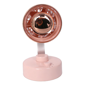 Mini ventilateur de bureau rose à moteur sans balais, alimenté par USB et batterie de voiture, 4 vitesses, grand volume d'air, fonctionnement silencieux pour l'été - Product Image 2