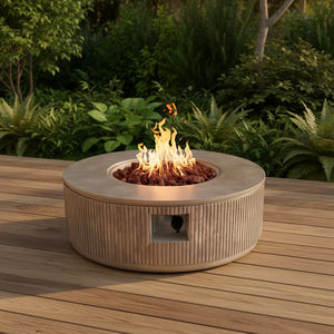 Outdoor Gas <b>Fire</b> Bowl Propane <b>Fire</b> <b>Pit</b> with 50000 BTU Eco-Friendly Design and Glass Beads - Product Image 2