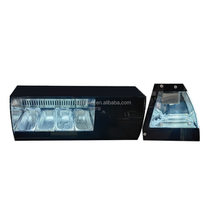 Vitrine réfrigérée personnalisée pour sushis, congélateur de comptoir à dégivrage automatique pour station de préparation alimentaire - Product Image 1