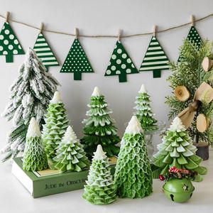 Hot Selling Christmas Tree Reindeer Dwarf Shaped <b>Candles</b> Festive Atmosphere Decor Holiday <b>Gifts</b> - Product Image 1