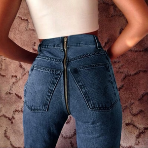 Custom Jeans Fabrikanten Vrouw Warm Gewassen Sexs Jeans Voor Vrouwen <span class=keywords><strong>2025</strong></span> Nieuwe Mode Denim Rug Rits <span class=keywords><strong>Open</strong></span> Crotch Jeans - Product Image 3