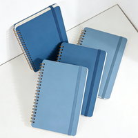 Carnet à spirale en tissu PP avec impression personnalisée dorée, pages lignées A4/A5/A6, papier de haute qualité pour étudiants et bureau