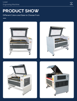 Machine de gravure et de découpe au laser CO2, découpe rapide de carton épais, MDF, bois, acrylique, verre, plastique, métal, CNC 6090