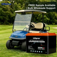 Batería LiFePO4 de 24V 120AH con Calefacción para Bajas Temperaturas, Bluetooth M8, para Carrito de Golf, RV, Camper, Fuente de Alimentación de Funcionamiento Continuo a Baja Temperatura
