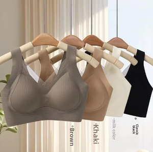 Liền mạch Trần cảm thấy đồ lót áo ngực, không dây, <span class=keywords><strong>push</strong></span>-<span class=keywords><strong>up</strong></span>, side-hình, nâng, lưới đẹp trở lại, thể thao theo phong cách áo ngực - Product Image 5