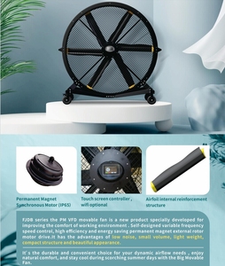 Ventilateur de sol portable industriel HVLS grand format, étanche, pour entrepôt et atelier - Product Image 6