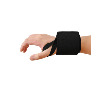 Drop Ship Custom Logo Heavy Duty Squat Weightlifting Gym Accessories Stiff <b>Wrist</b> <b>Bands</b> Thick Powerlifting <b>Wrist</b> Wraps - Product Image 1