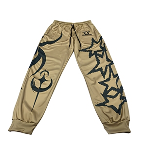Pantalones Deportivos para Hombre, Cintura Elástica con Cordón, Estampados, Ligeros, de Lona, Poliéster y Algodón - Product Image 1