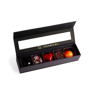 Sang Trọng <span class=keywords><strong>Truffle</strong></span> Sô Cô La Hộp Biểu Tượng Tùy Chỉnh Từ Đóng Cửa Sổ Rõ Ràng Cứng Nhắc Giấy Cấp Thực Phẩm Bao Bì Cho Ramadan Quà Tặng - Product Image 2