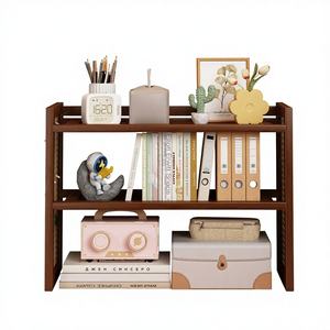 Desktop Bamboe Opbergrek Meerlaags Eenvoudig Gatbord Boekenplank Licht Luxe Student Huishoudelijk Ruimtebesparend Kleine Boekenkast - Product Image 1