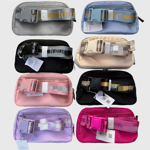 Moda Lu Unisex spor bel paketi koşu cep telefonu açık spor düz renk omuz Crossbody çanta - Product Image 1