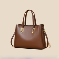 Sac à main structuré vintage imperméable pour femme, design à dessus incurvé, en cuir PU et polyester, sac à bandoulière minimaliste