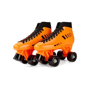 Haute qualité femmes Double patins à roulettes PU <span class=keywords><strong>Quad</strong></span> cadre en alliage d'aluminium 4 roues lumière location patine chaussures de patinage pour enfants adultes - Product Image 2