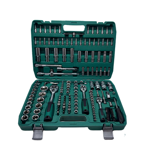 Jeu de clés à douilles métriques multifonctions CR-V de 172 pièces, coffret rigide, acier au chrome-vanadium, kit d'outils de réparation automobile DIY, OEM - Product Image 1
