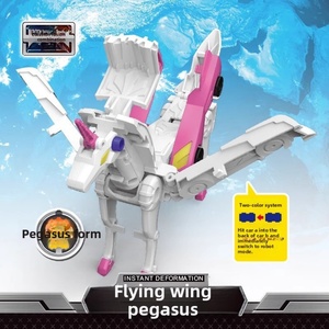 Coche de juguete Unicornio Definitivo 2 en 1: Coche Creativo que se Transforma en Robot Unicornio, Modelo de Coche de Carreras Deslizante Inercial, Deformable por Impacto - Product Image 4