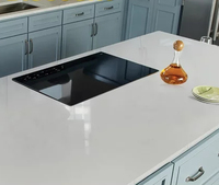 Pierre de Quartz carrelage de Quartz artificiel blanc cuisine d'hôtel panneau de marbre