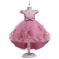 Robe de princesse en dentelle pour filles, robe florale pour enfants, vêtements pour filles, robe de fête d'anniversaire pour enfants, costume tutu, vestidos