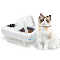 Comedero Inteligente para Mascotas con Sensor Infrarrojo RFID 35-ID, Alimentador Automático para Mascotas con Sensor RFID e Infrarrojo