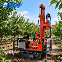 Foreuse hydraulique diesel multifonctionnelle portable pour la construction de puits profonds et le forage de puits d'eau