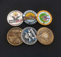 Pièce de monnaie en métal gravée de haute qualité avec logo personnalisé, prix de gros direct usine Chine