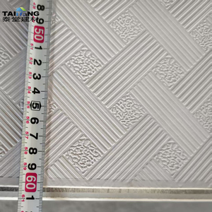 Azulejos De Yeso De Pvc <span class=keywords><strong>238</strong></span> Decken Panele Laminas De Cielo Raso En Pvc Azulejos De Techo De Yeso Laminado Plástico Liso 2X2 - Product Image 1