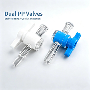 Flexible Transparent Barb Control High Temperature Plastic Acid-proof On-off Fittings for Laboratory Water Flow Regulation - Product Image 4